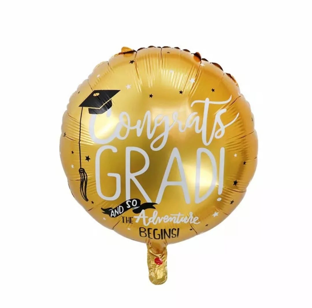 Globo redondo de graduación