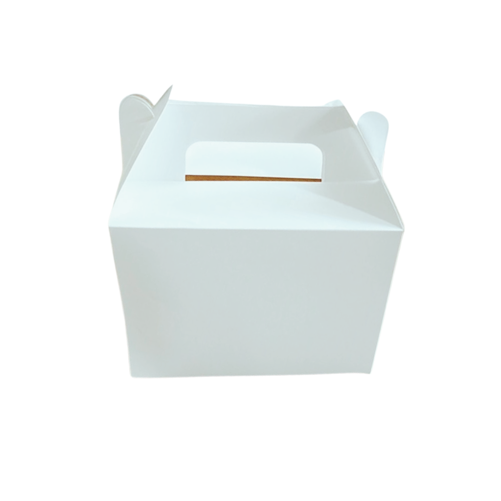 Caja boxlunch blanco y kraft para comida, dulceros grande