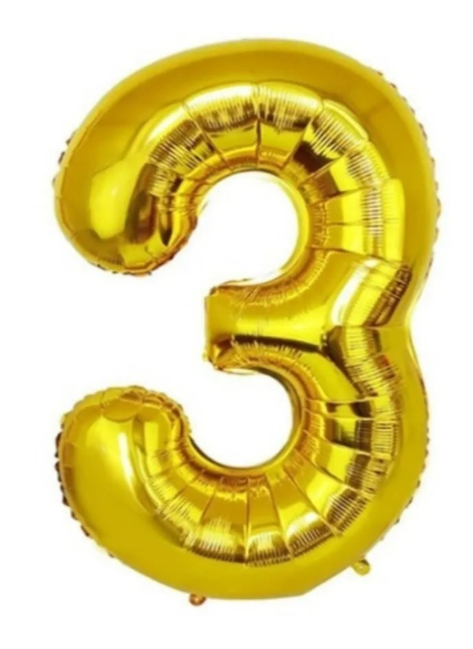 Globo metálico de número gigante, globos fiestas de cumpleaños