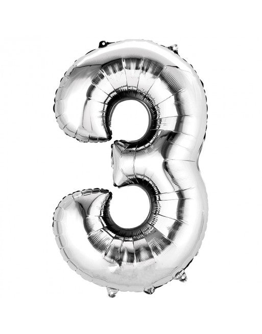 Globo metálico de número gigante, globos fiestas de cumpleaños