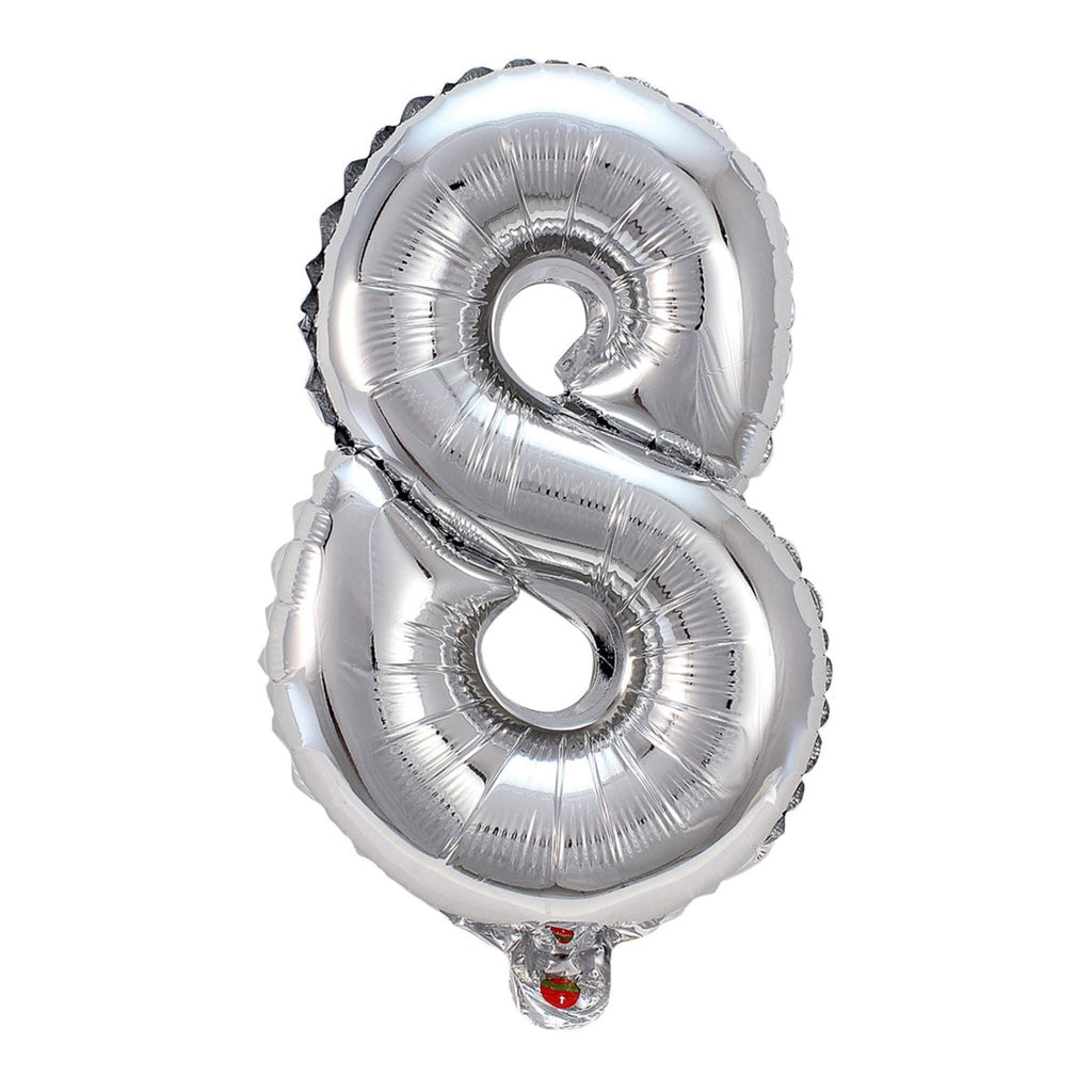 Globo metálico de número gigante, globos fiestas de cumpleaños