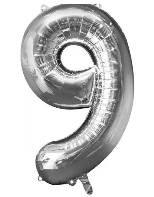 Globo metálico de número gigante, globos fiestas de cumpleaños