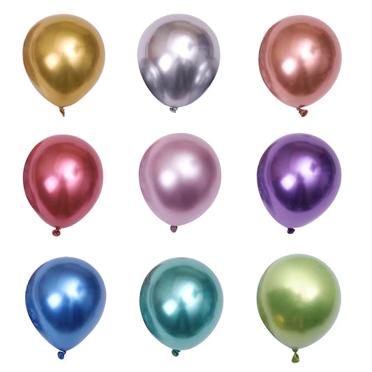 Globos de látex chrome