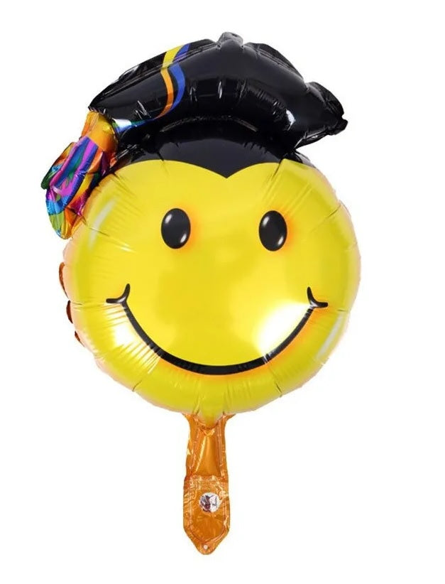 Globo carita feliz de graduación