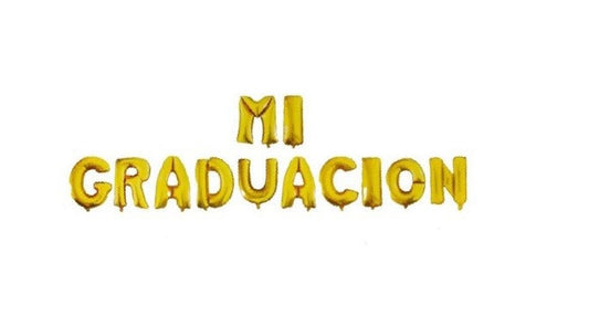 Letrero de globos "Mi Graduación"
