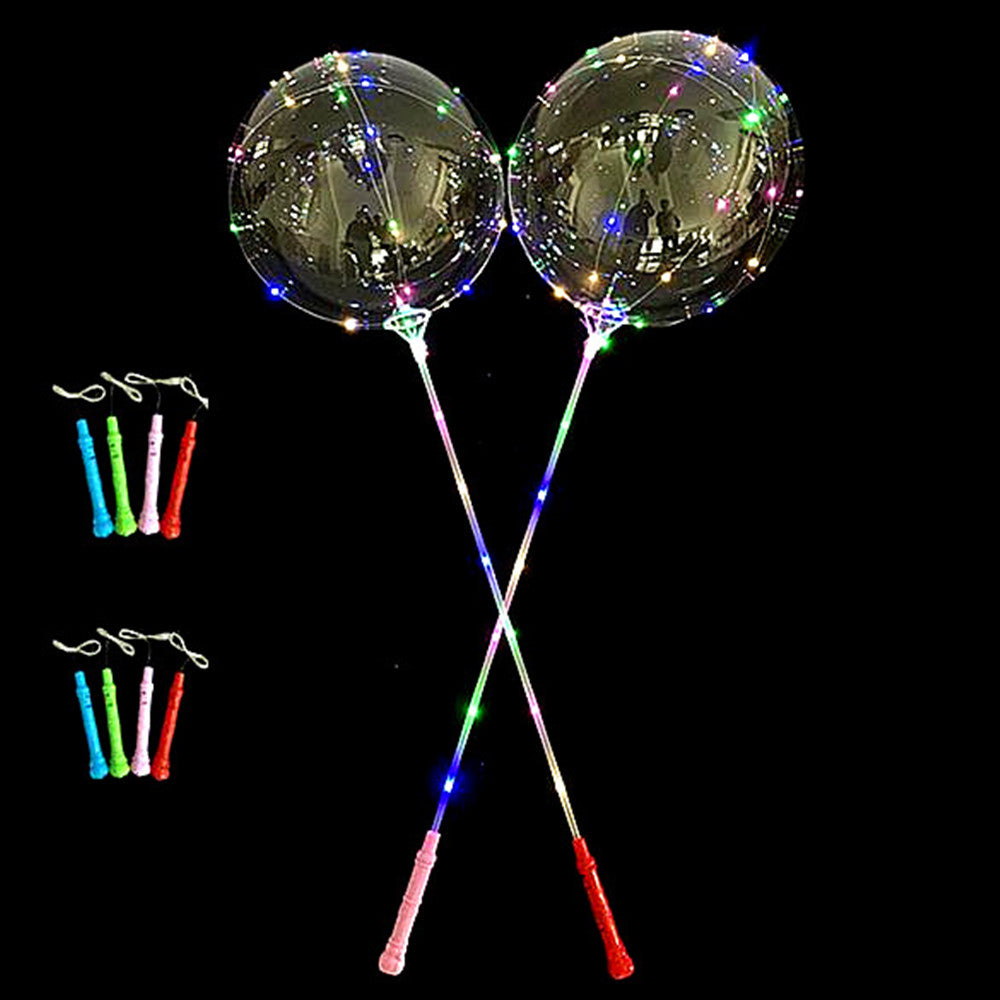 Globo LED con popote y copa
