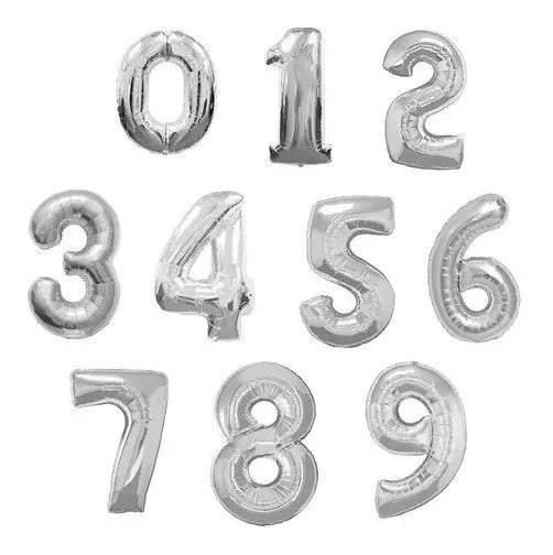 Globo metálico de número 16 pulgadas