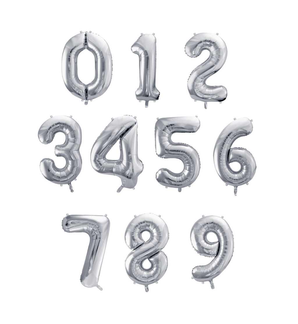 Globo metálico de número 32 pulgadas, globos para fiestas