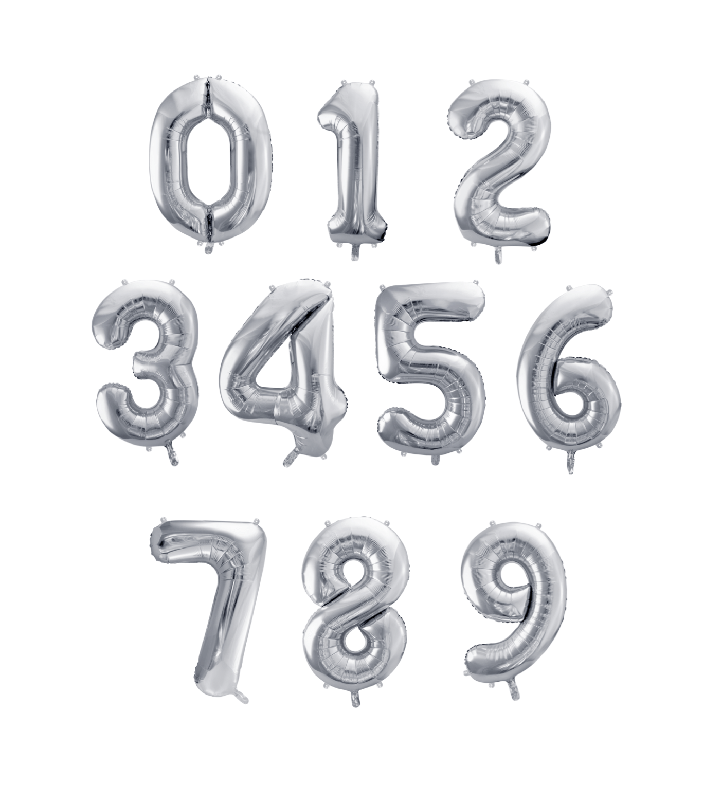 Globo metálico de número 32 pulgadas, globos para fiestas