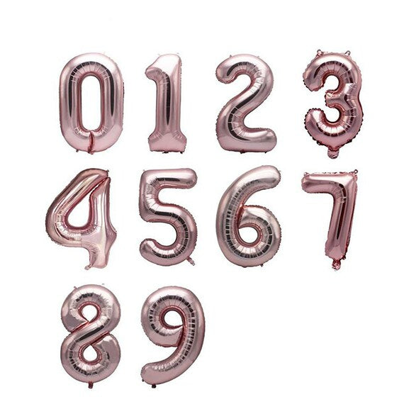 Globo metálico de número 16 pulgadas